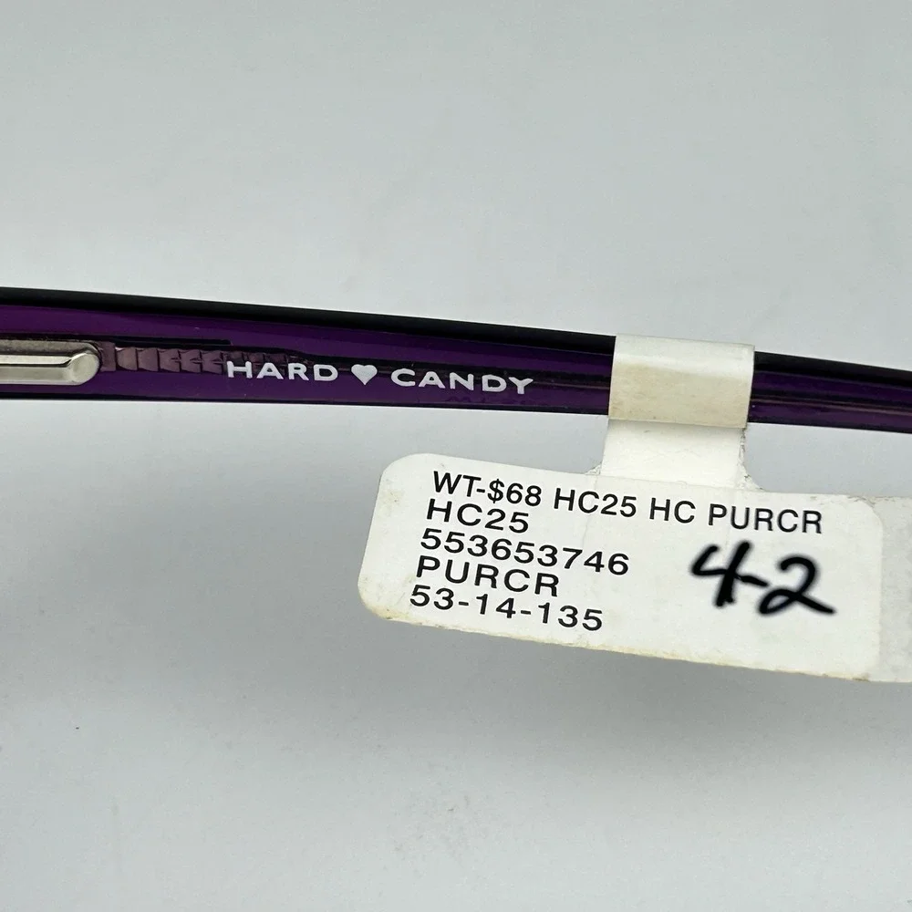 Hard Candy Purple‎ Women's Eyeglasses Frames 53-14-135 HC25 PURCR